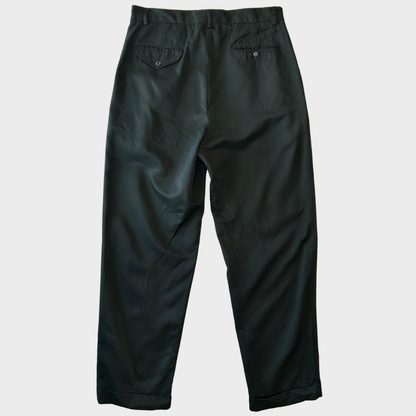 90's POLO GOLF ラルフローレン ２タックスラックス ポリエステル ブラック(33×32)/A4342P-SO