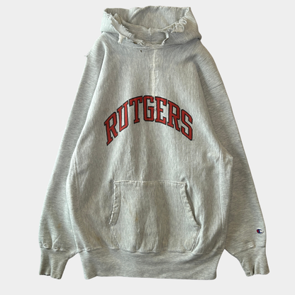 90's Champion Reverse Weave リバースウィーブ スウェットフーディー RUTGERS パーカー(XXL) /A7662R-SO