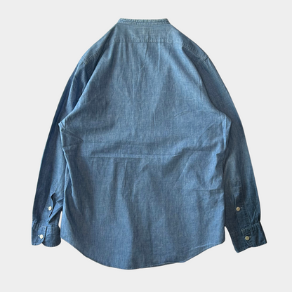 00's Polo by Ralph Lauren band collar shirt (M)/A6335SH-SO