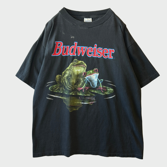 90's Budweiser バドワイザー フロッグ  企業Tシャツ WILD OATS (XL)/C0431T-SO