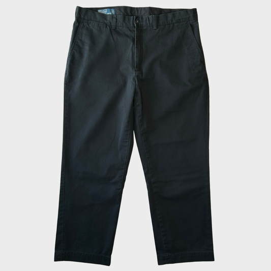 00's Polo by Ralph Lauren ラルフローレン Preston Pant ポロチノ パンツ 黒 (38×30)/A9081P-SO