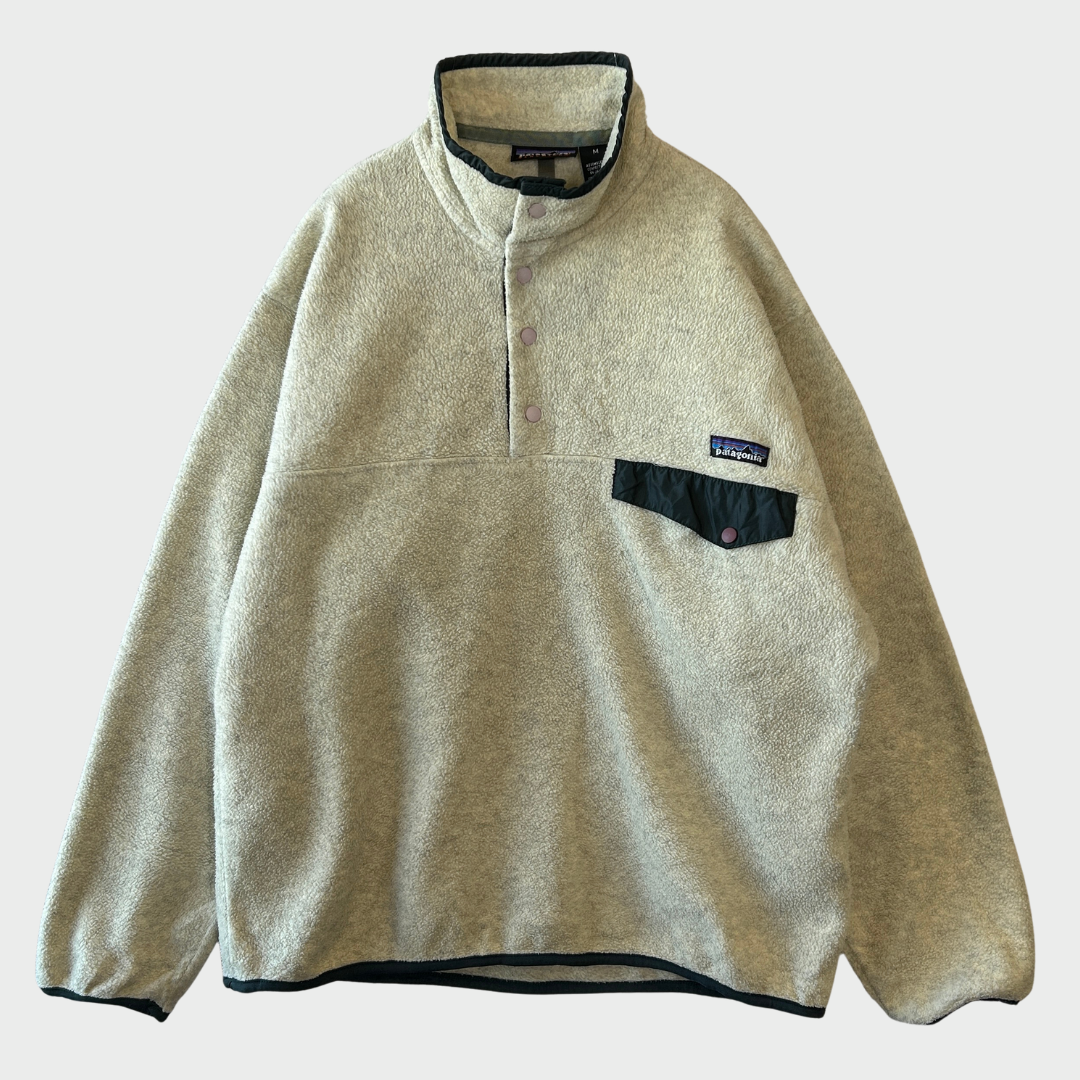 00's Patagonia パタゴニア シンチラ スナップT フリース オートミール (M)/C0078F-SO