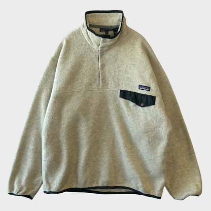 00's Patagonia パタゴニア シンチラ スナップT フリース オートミール (M)/C0078F-SO