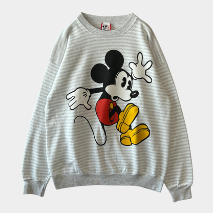 90's Disney Designs ディズニー ミッキーマウス 両面プリントボーダースウェット (One Size)/C0698S-SO