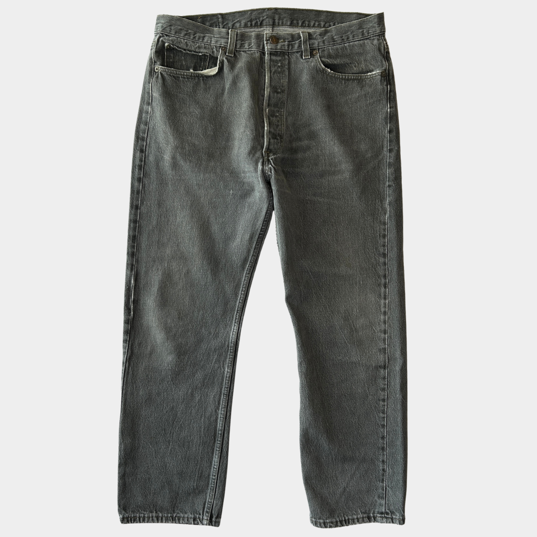 90's Levi's リーバイス 501-0658 先染め ブラックデニムパンツ USA製(38×30)/A9141P-SO