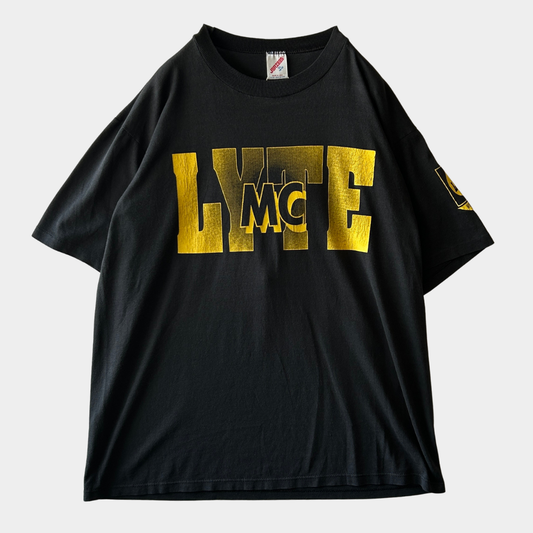 90's JERZEES MC LYTE ワールドツアーTシャツ 黒 (XL)/A3104T-SO