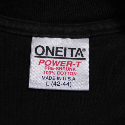 90's ONEITA Perfect Tommy`sグラフィックTシャツ 黒 (L)/A2767S-SO