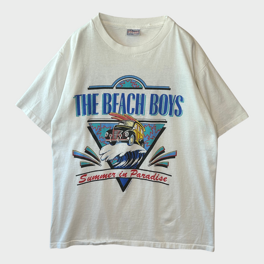 90's  All Sport  THE BEACH BOYS Summer in Paradise バンドTシャツ 白 L /A7504T-SO