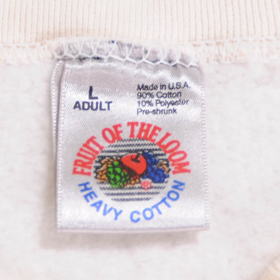 90's FRUIT OF THE LOOM KAHLUA スウェット 白(L)/A0283S-SO