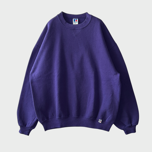 90'S Russell Athletic ラッセル 無地スウェット 紫 (XL)/A7716S-SO