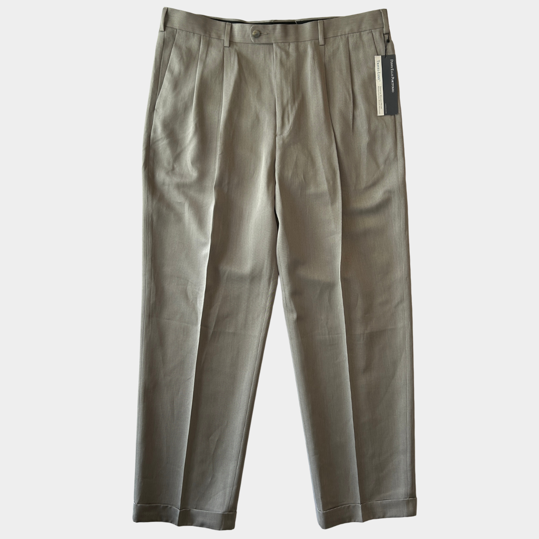 未使用品 Perry Ellis ペリーエリス タックスラックス ポリエステル (38×32)/C1175P-SO