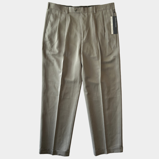 未使用品 Perry Ellis ペリーエリス タックスラックス ポリエステル (38×32)/C1175P-SO