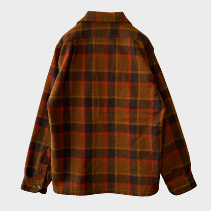 70's Pendleton ボードシャツ チェック 茶橙焦茶 (S)/A8724S-SO