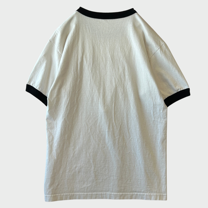 90's Weezer「W STREAK」 バンド リンガーTシャツ 白 (サイズ不明）/C0295T-SO