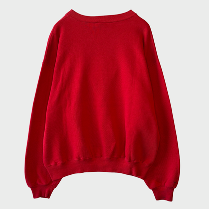 00's Russell Athletic Bulldog Wrestling カレッジスウェット 赤 (L)/A5613S-SO