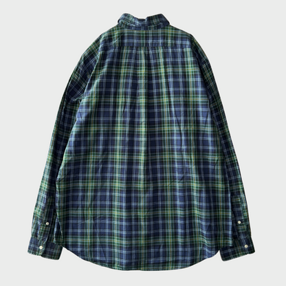 00's Ralph Lauren ラルフローレン チェックシャツ CRASSIC FIT 青緑黄白 (XL)/A2339SH-SO