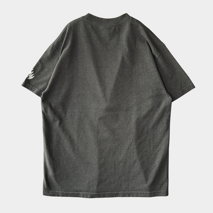 00's BLACK LABEL FIRE ブラックレーベル ロゴTシャツ グレー (L)/A7556T-SO