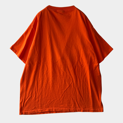 2001 DCコミック スーパーマン デカロゴTシャツ シングルステッチ オレンジ (XL)/C1013T-SO