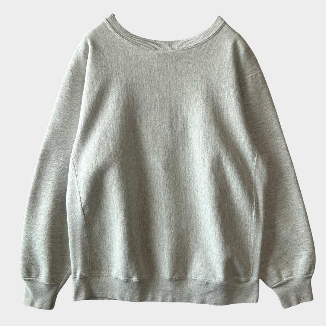 90's Hanes U.S.NAVY 刺繍スウェット グレー(XL)/C0629S-SO