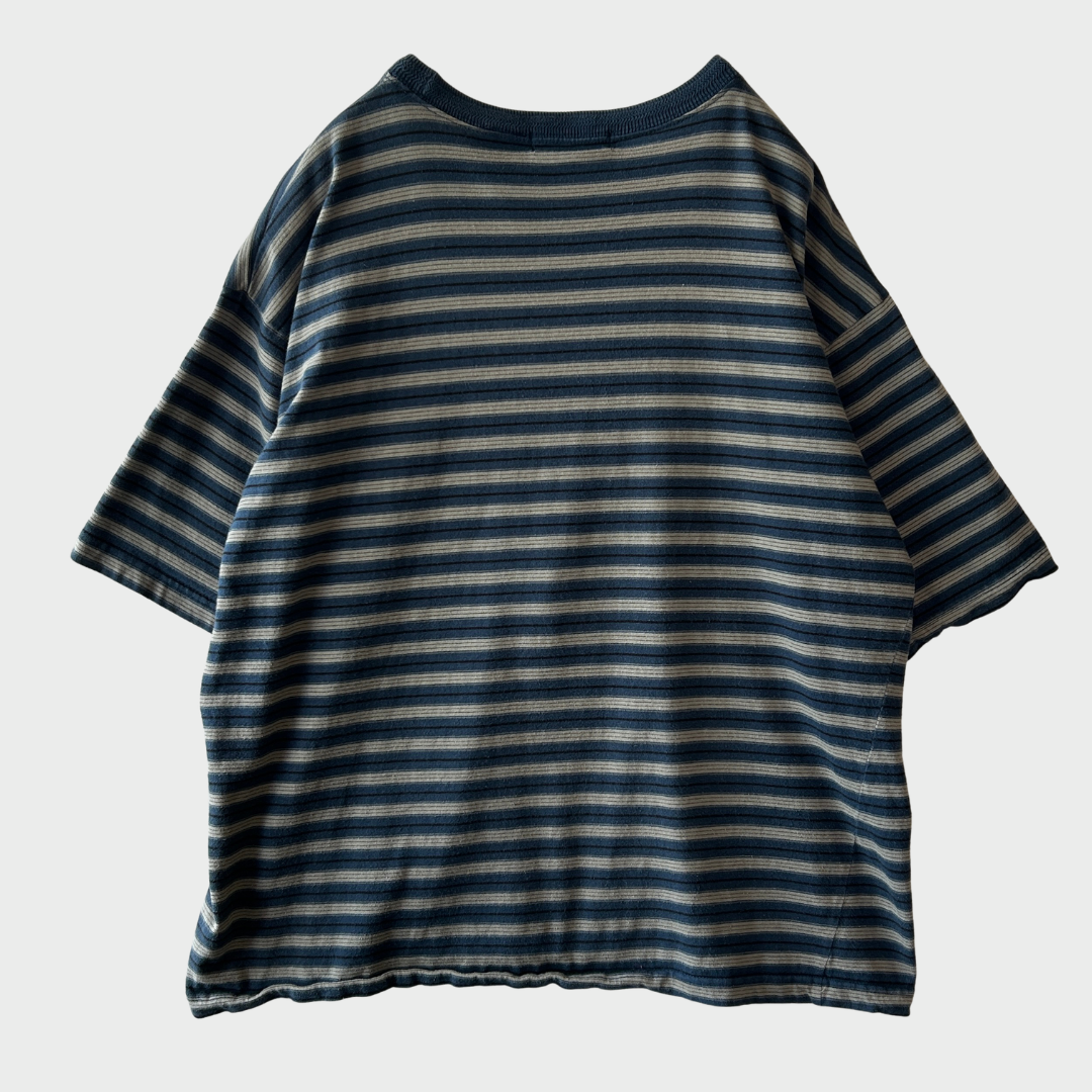 00's anchor blue ボーダーTシャツ ネイビー (L) B4017T-SO