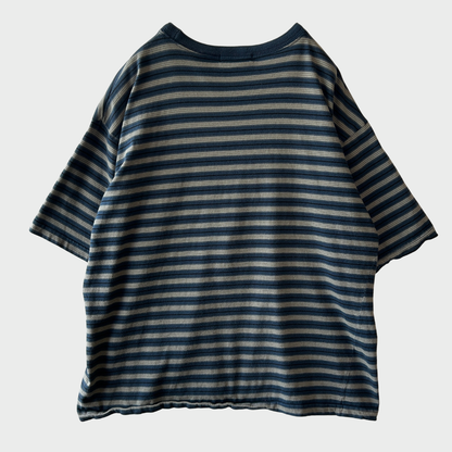 00's anchor blue ボーダーTシャツ ネイビー (L) B4017T-SO