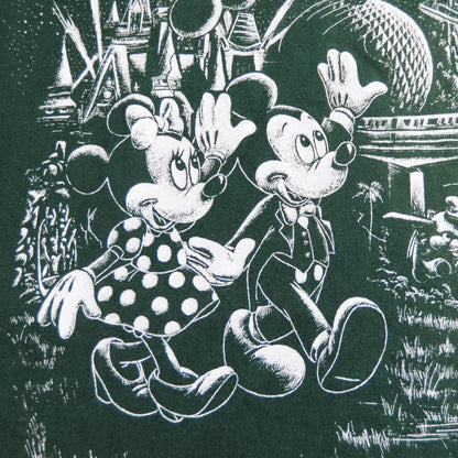 Disney Mickey&Minnie 惑星 Tシャツ 緑/A4027T-SO