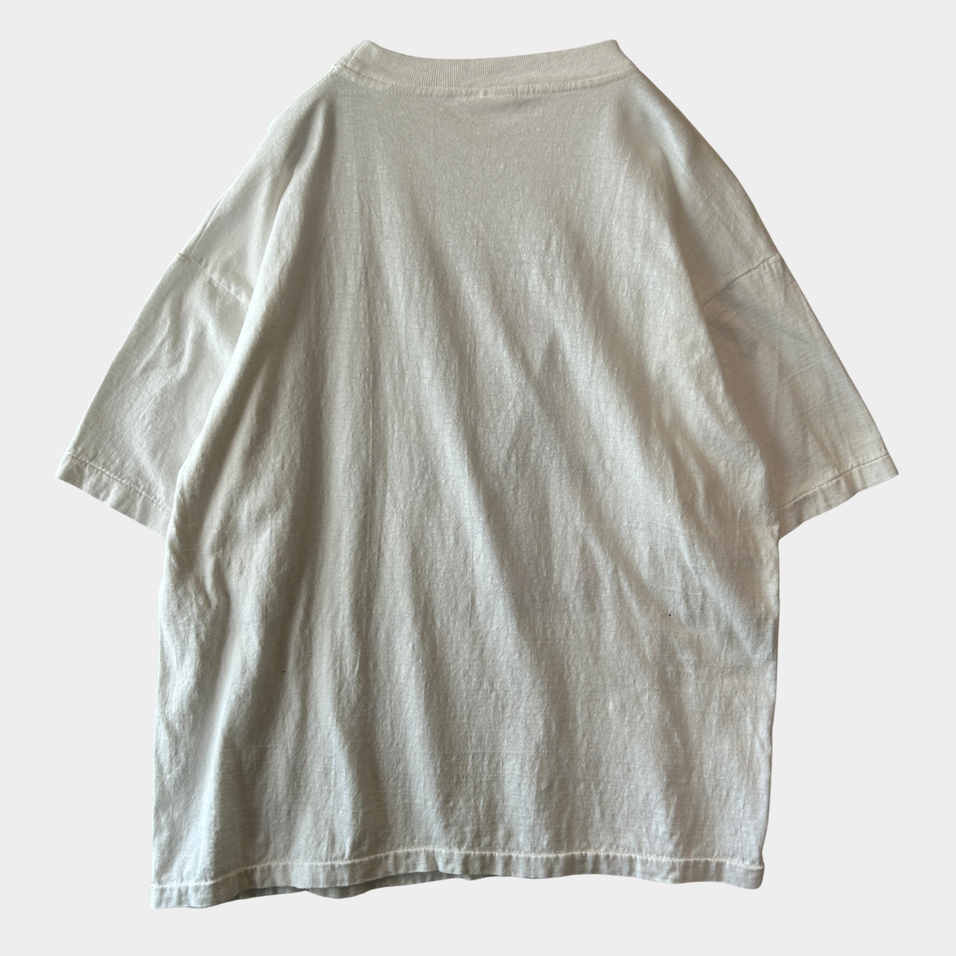 90's Splatter アメリカンジョークTシャツ ホワイト(XL)/C1332T-SO