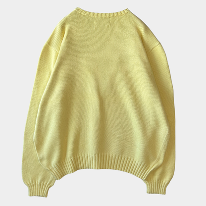 00's polo by Ralph Lauren ラルフローレン コットンニット 黄 (XL)/B3020K-SO