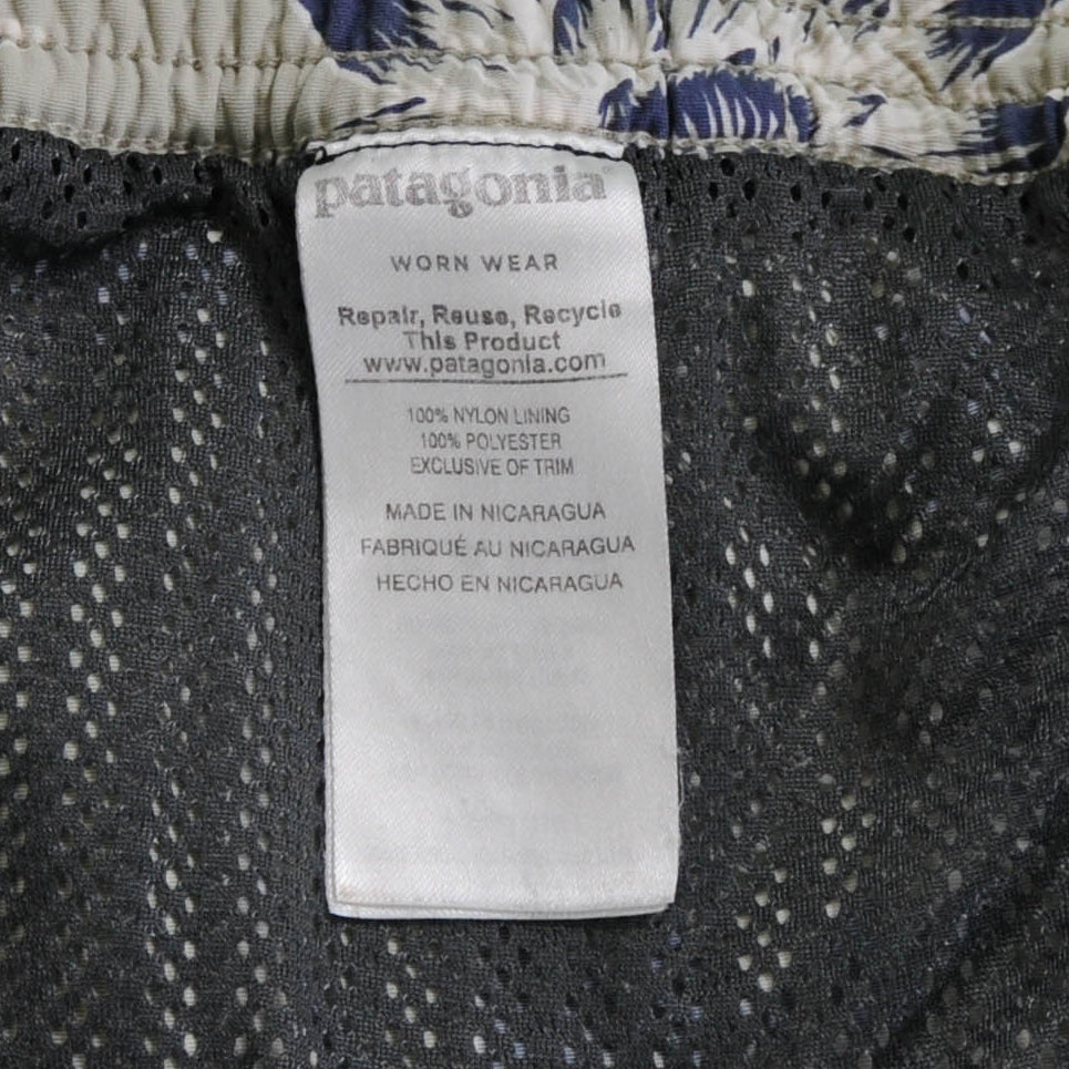 SP18 Patagonia バギーズショーツ 花柄グレー(XL)/A3669P-SO