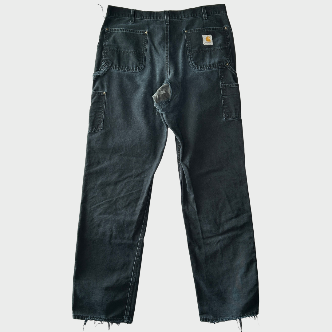 カーハートダブルニーブラック Carhartt ダブルニーブラック 34✖️34