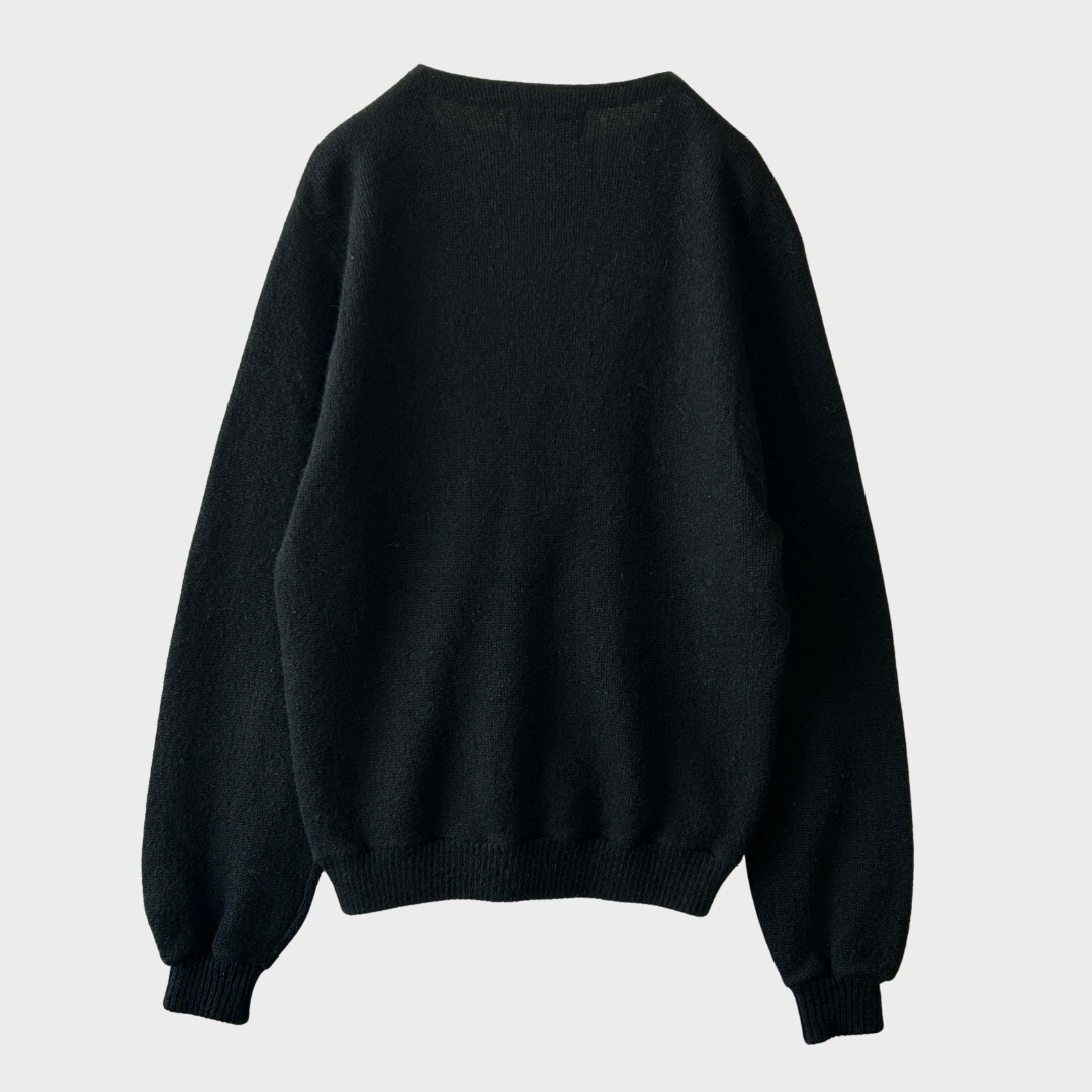 70's Arrow アルパカカーディガン 黒 (S)/A8457K-SO