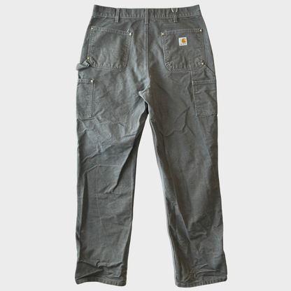 Carhartt カーハート ダブルニー ワークパンツ B01 GVL グレー (36×34)/B3433P-SO