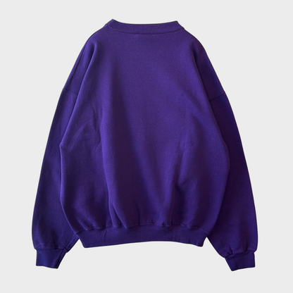 90's MICKEY,INC Walt Disney World 25th Anniversary ファンタジアミッキー スウェット 紫 (L) /A8738S-SO