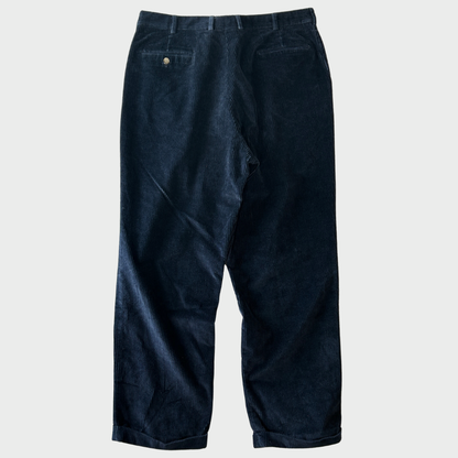 90's Brooks Brothers ブルックスブラザーズ 2タック コーデュロイパンツ ネイビー (SIZE38) /A9090P-SO