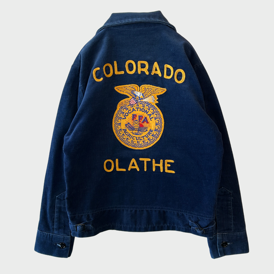 70's FFA ジャケット "COLORADO" 紺 (36)/A8792J-SO