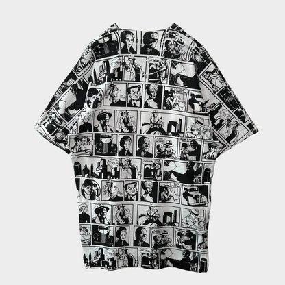 90's SCREEN STARS DICK TRACY 映画 総柄キャラクターT 白 (L)/A3657T-SO