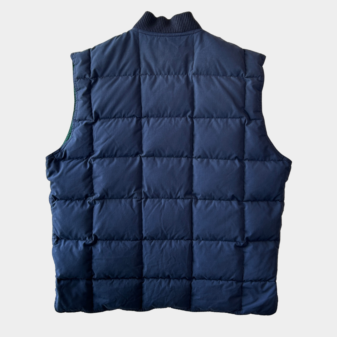 90's Eddie Bauer エディー・バウアー "CANADIAN VEST" リバーシブルグースダウンベスト(L)/C1643V-SO