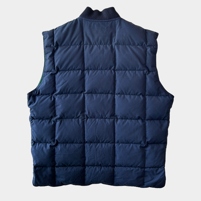 90's Eddie Bauer エディー・バウアー "CANADIAN VEST" リバーシブルグースダウンベスト(L)/C1643V-SO