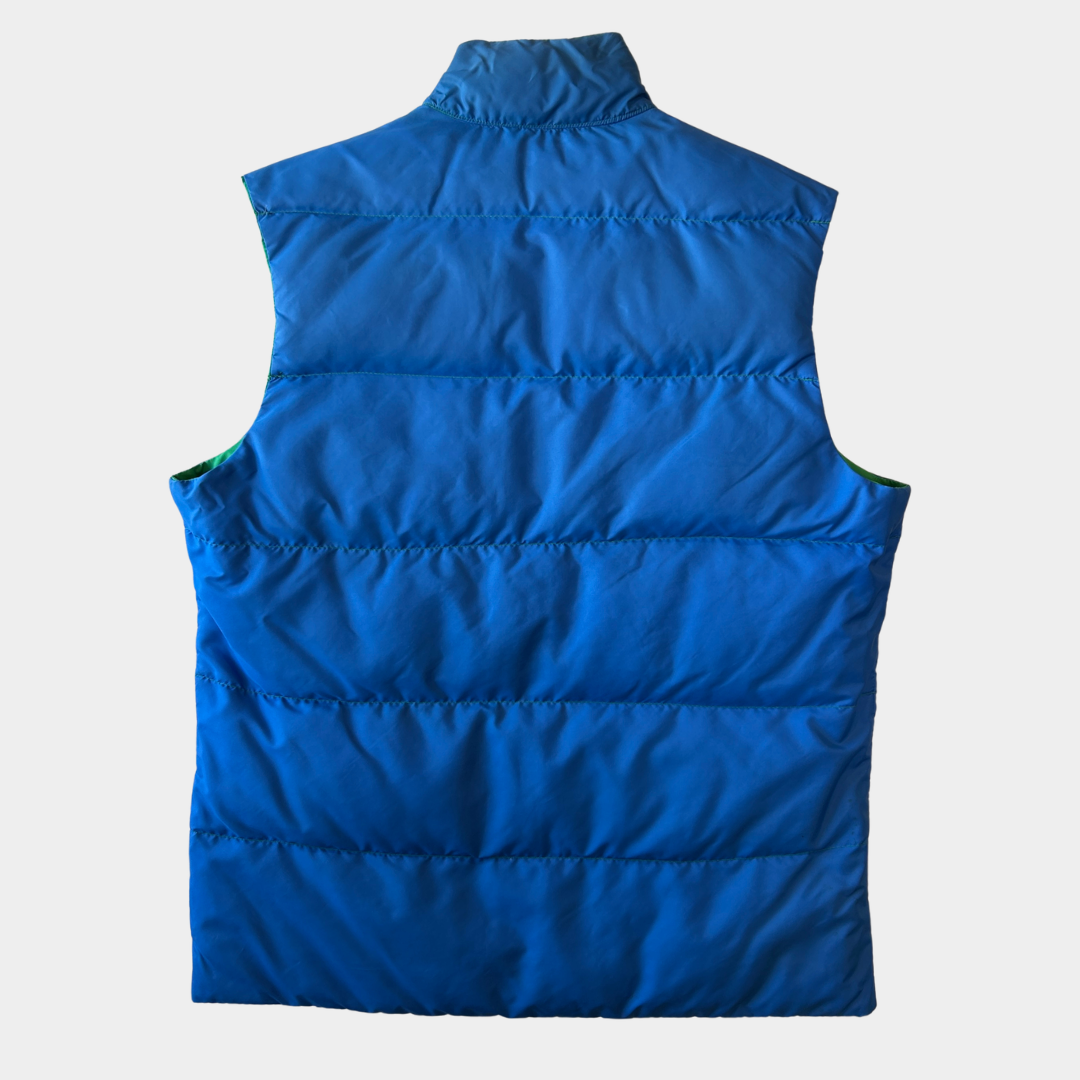 80's GERRY リバーシブルダウンベスト グリーン/ブルー(L)/C0249V-SO