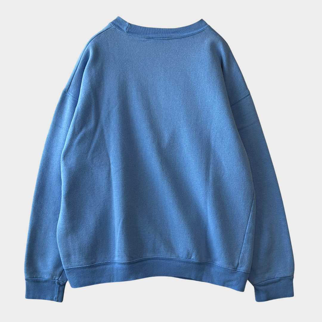 90's Disney ディズニー Mickey Mouse ミッキー キャラクタースウェット 水色 (サイズ不明)/B0337S-SO