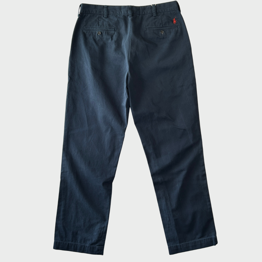 00's Ralph Lauren ラルフローレン ポロチノ PRESTON PANT ネイビー (W34/L34) /A9082P-SO