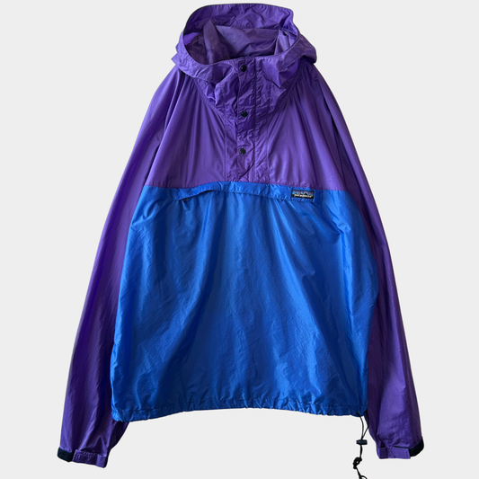 80's Patagonia パタゴニア Feather Weight Shell Pullover アノラックパーカー （XL)/C1005J-SO