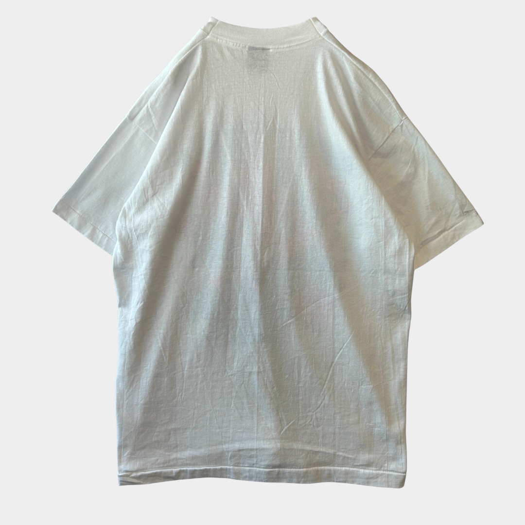 90's NOW and LATER キャンディー 企業Tシャツ 白 Fruit of the loom(L)/A7389T-SO
