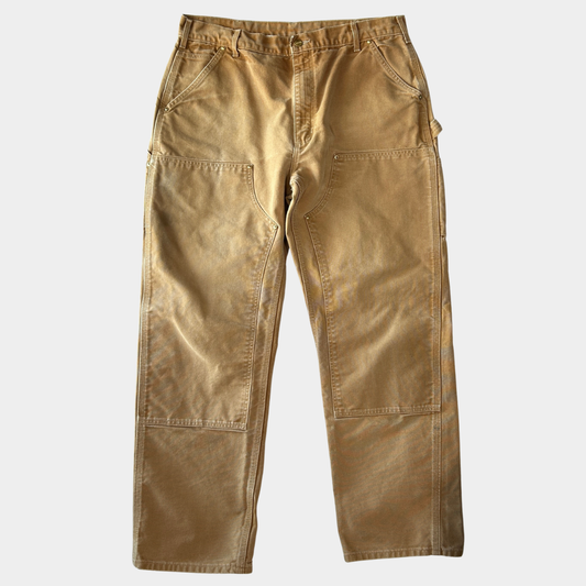 Carhartt double knee pants カーハート ダブルニー Loose パンツ ベージュ (38 32)/A9387P-SO