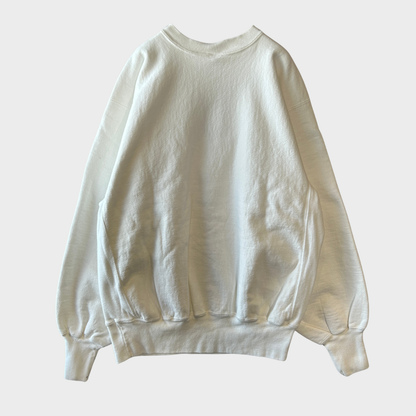 90's Champion Reverse Weave リバースウィーブ ロゴ刺繍 スウェット 白 (サイズ不明）/A8354S-SO