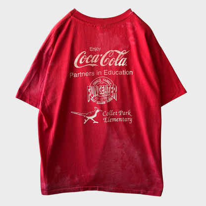 90's Coca-Cola コカコーラ グラフィックTシャツ 赤 (サイズ不明)/B3639T-SO