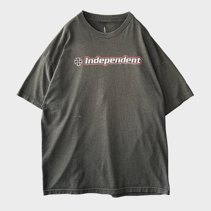 00's Independent アイアンクロス Tシャツ チャコールグレー (サイズ不明)/B3732T-SO