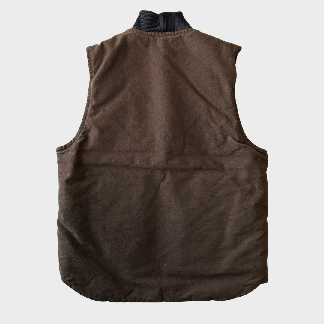 00's Carhartt カーハート ダックベスト V02 DKB ダークブラウン (L) /B3399V-SO