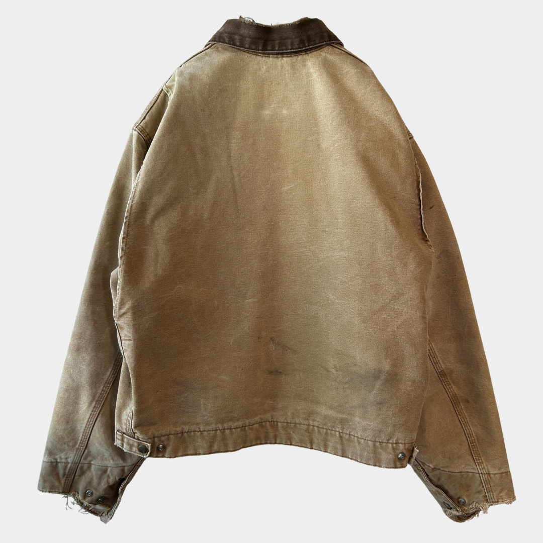 2007 Carhartt カーハート J97 BRN デトロイトジャケット ネルライナー (XL-R)/C1617J-SO