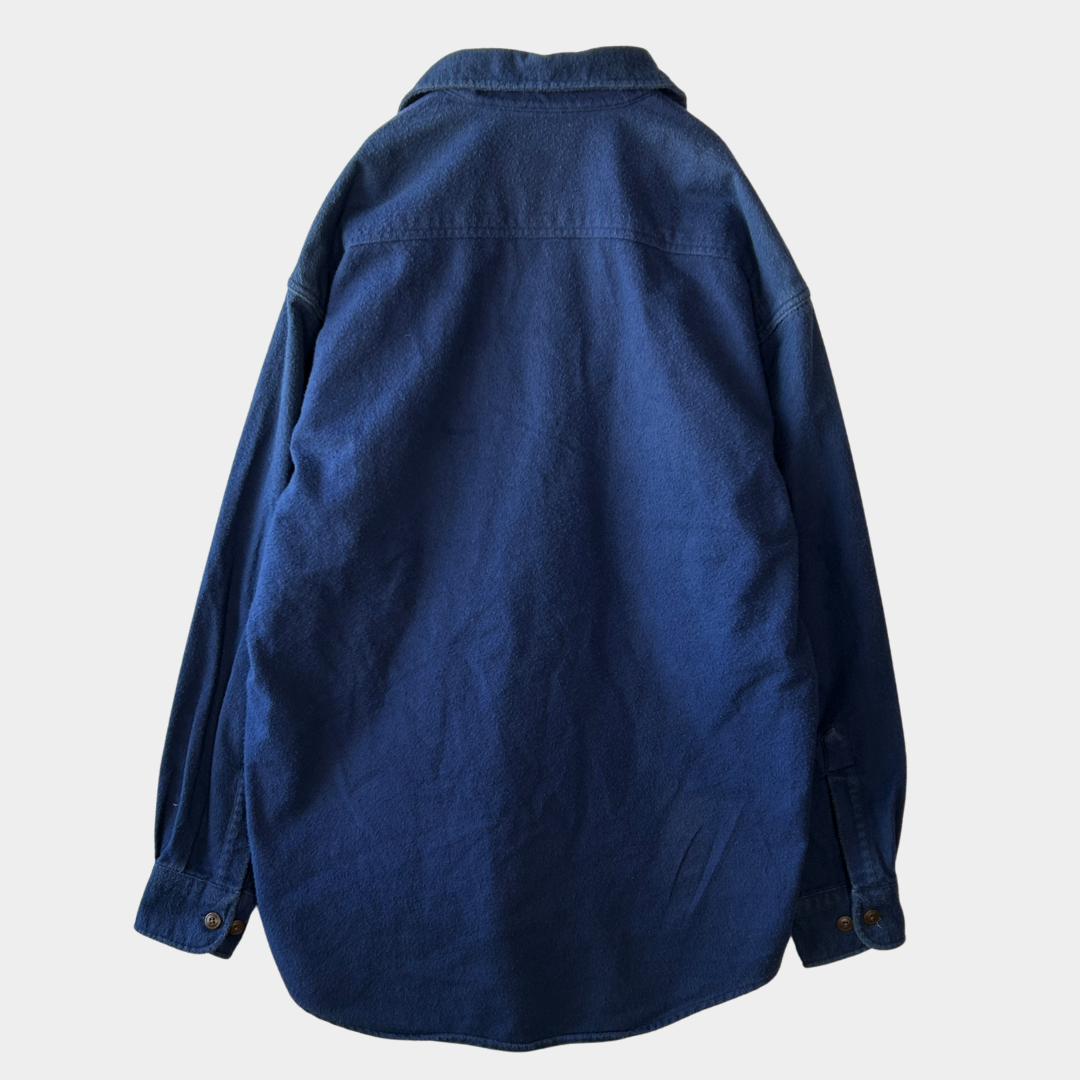 00's St.Johns'Bay  シャモアクロスシャツ 紺 (M)/A8945S-SO